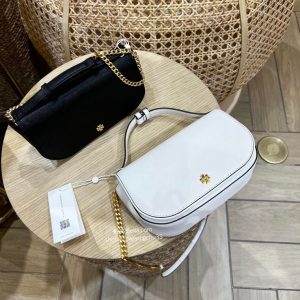 美國代購🇺🇸 現貨 TORY BURCH TB EMERSON 防刮 半月包 條鏈包 側背包 手提包 兩用包 鍊帶包