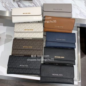 美國代購🇺🇸 現貨+預購 補貨了！ Michael Kors MK 女生 中夾 長夾 多卡夾層 有零錢袋 中長夾