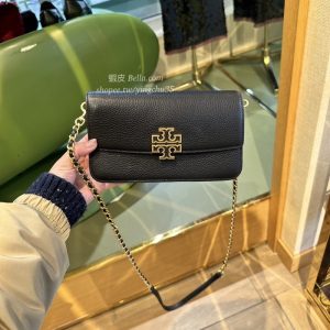 美國代購🇺🇸 現貨 TORY BURCH TB BRITTEN 金框 竹編 條鏈 側背包