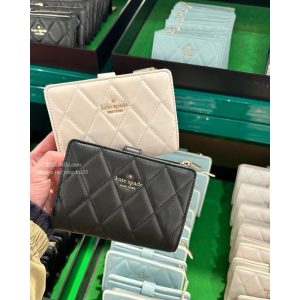 美國代購🇺🇸 超美 現貨+預購 KATESPADE 小香風 菱格紋 皮夾 中夾