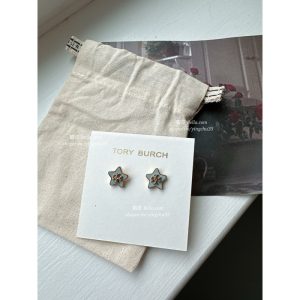 美國代購 🇺🇸 現貨 Tory Burch TB 專櫃款 耳環 星星 愛心 粉色