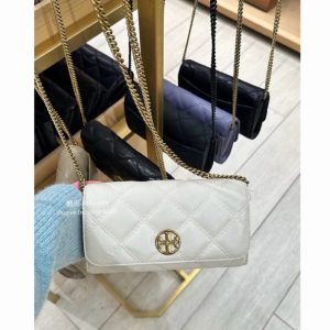 美國代購🇺🇸 現貨 限時折扣 TORY BURCH TB WILLA WOC 黑色白色小香風 條鏈包 鍊帶包 側背包