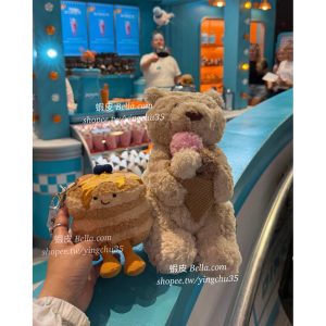 美國代購🇺🇸 補貨! 現貨+預購 Jellycat 鬆餅鑰匙圈小巴熊寶寶冰淇淋熊烏雲可頌水蜜桃屁桃月亮包包兔兔抱植物星星
