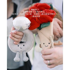 美國代購🇺🇸 現貨 Jellycat 戒指 玩偶 公仔 求婚道具 求婚戒指 紀念日禮物 生日禮物