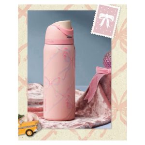 美國代購🇺🇸 現貨 限定款超美 Owala 水壺 32Oz 945ml UO黑色紫色聯名粉色蝴蝶結 freesip
