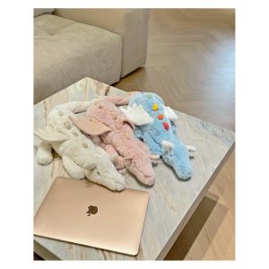 美國代購🇺🇸 現貨 Jellycat 天空龍 雪龍 50cm Large大款飛龍玩偶公仔鑰匙圈白色天藍色黃昏龍